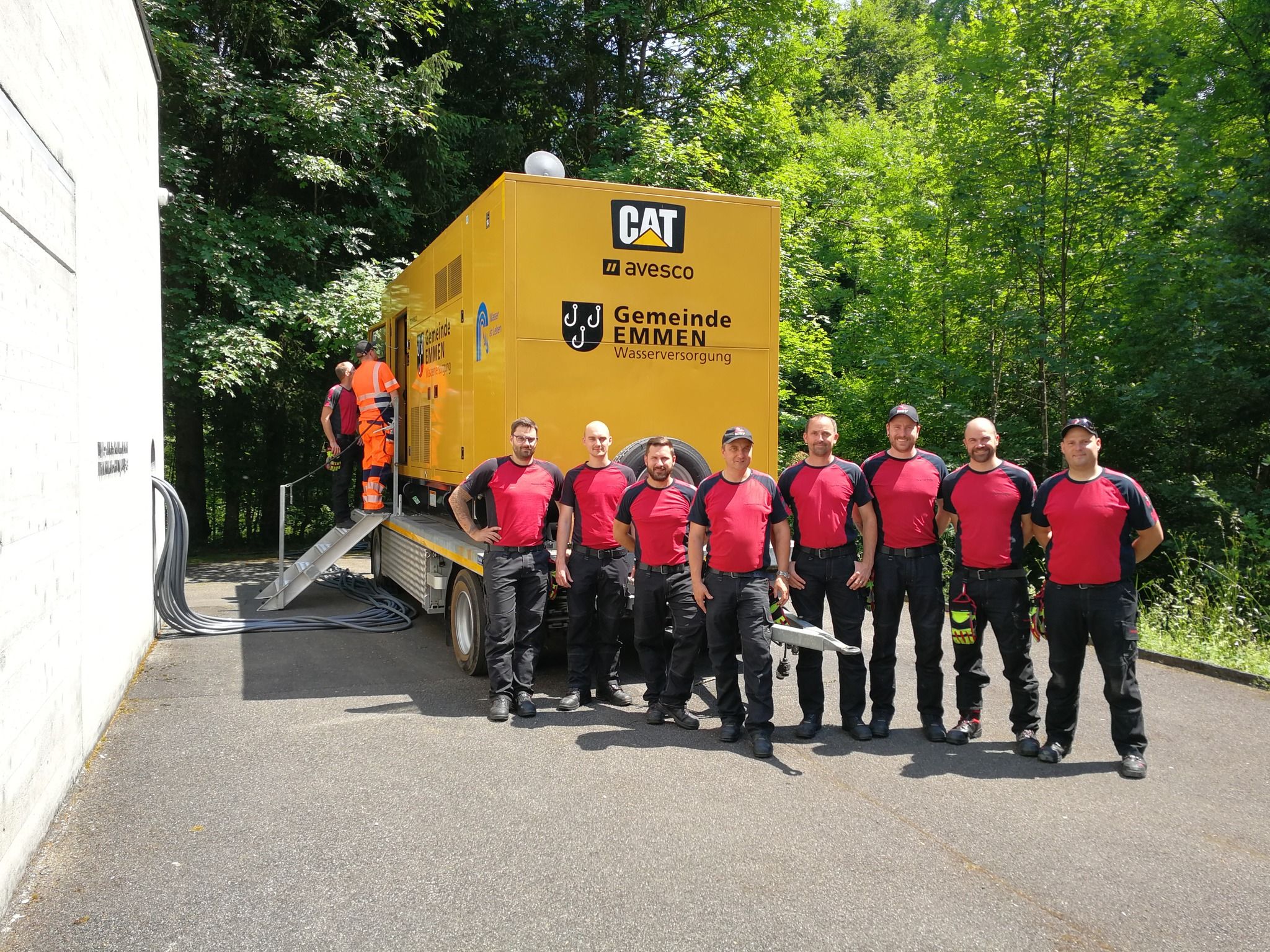 Gemeinsame Übung Feuerwehr und Wasserversorgung